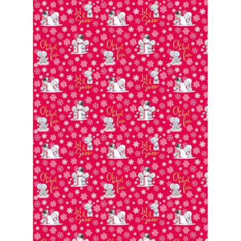 4m Let It Snow Me to You Bear Christmas Roll Wrap £3.00